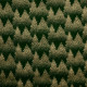 Tissu coton de Noël œko-tex Forêt Sapins Vert / Doré