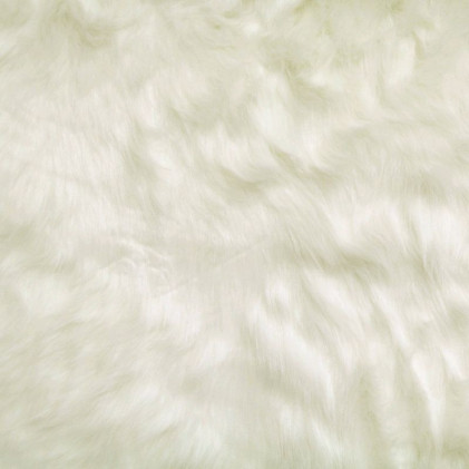 Tissu fourrure Snow Blanc