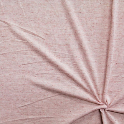 Tissu jersey chiné Stanys Rose pale
