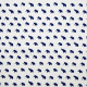 Tissu coton Oeko-Tex Eléphants Blanc / Bleu