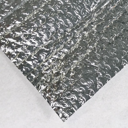 Tissu isolant à bulles thermique et acoustique Gris aluminium