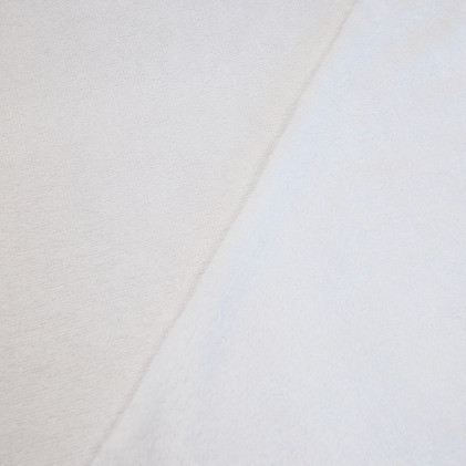 Tissu éponge viscose de bambou Blanc