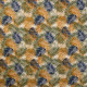 Tissu coton Oeko-Tex imprimé Jayapura Bleu / Vert / Jaune