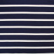 Tissu jersey Armor Lux® Marinière Bleu marine / Blanc