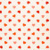 Tissu coton imprimé coeurs Valentine Rouge