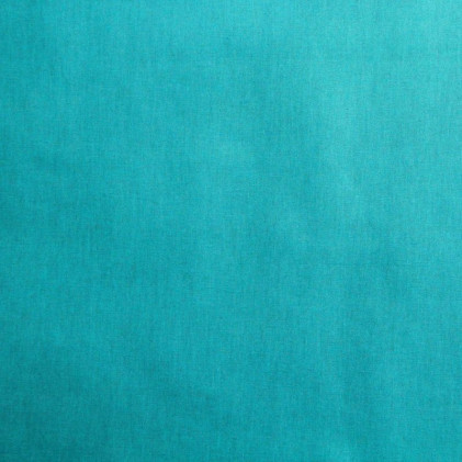 Tissu coton enduit brillant Gaela   Bleu turquoise