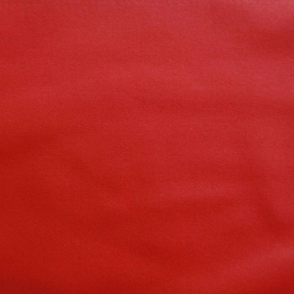 Tissu coton enduit brillant Gaela   Rouge