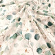Tissu jersey Oeko-Tex imprimé Eucalyptus Blanc