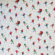 Tissu patchwork Noël Patineurs Blanc