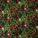 Tissu patchwork Noël Foliage Noir