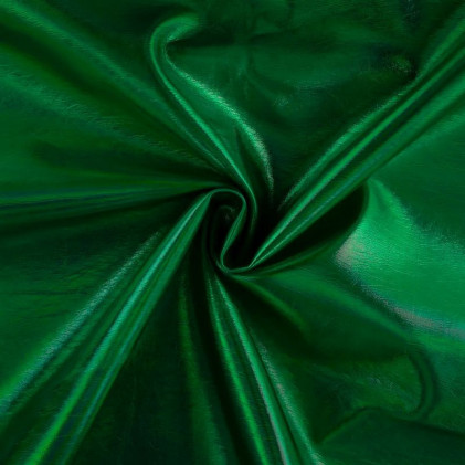 Tissu simili Lamé Vert