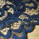 Tissu dentelle brodé Lingerie Bleu marine