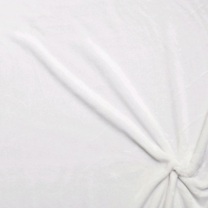 Tissu pour plaid Doucy Blanc