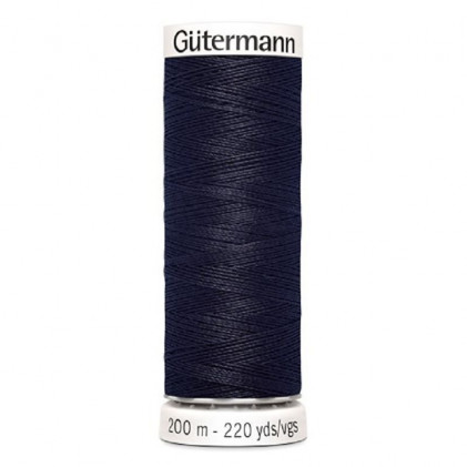 Bobine de fil 100% polyester 200m Gütermann Bleu foncé