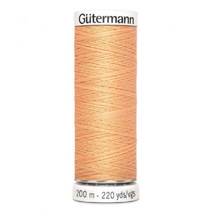 Bobine de fil 100% polyester 200m Gütermann Orange clair