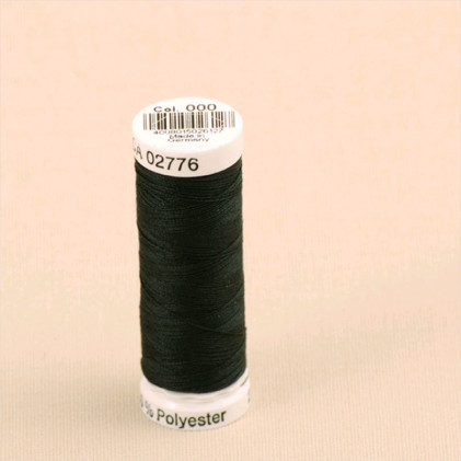 Bobine de fil 100% polyester 200m Gütermann Noir
