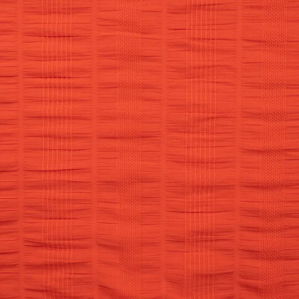 Tissu voile de coton Smoke Rayures Orange