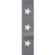 Elastique à ceinture Stars 40 mm Gris