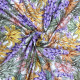 Tissu voile de coton digital imprimé Fleurs