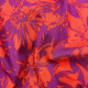 Tissu viscose lourd élasthanne imprimé fleurs  Rouge