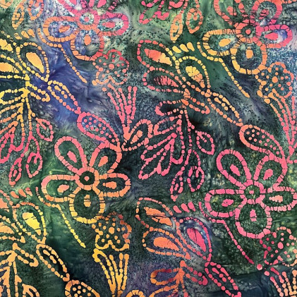 Tissu coton imprimé batik Chandra