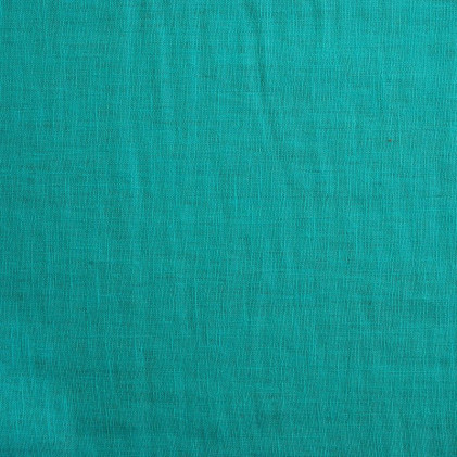 Tissu lin Lowell   Bleu turquoise