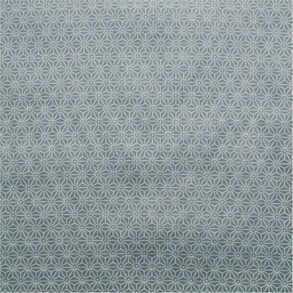 Tissu coton imprimé Oeko-Tex Saki Gris / Vert
