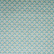 Tissu coton imprimé Oeko-Tex Ecaille  Turquoise
