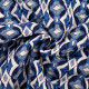 Tissu viscose matelassée imprimé Spring Bleu